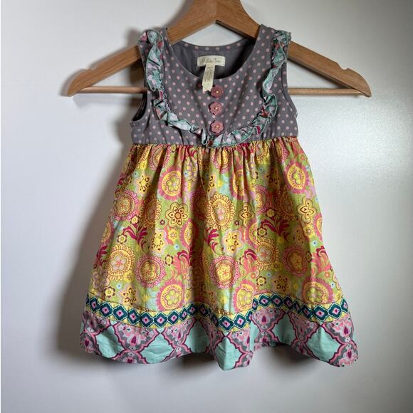 Matilda Jane Farren Sunny Friends Forever Dress Girls 2 Whimsical Cottagecore - Picture 10 of 12